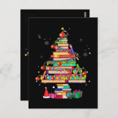 Kerstboom Bibliotheek Briefkaart (Voorkant / Achterkant)