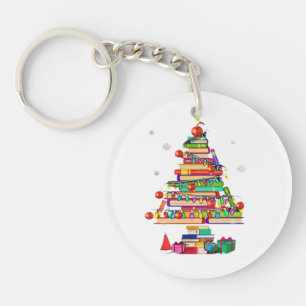 Kerstboom Bibliotheek Sleutelhanger