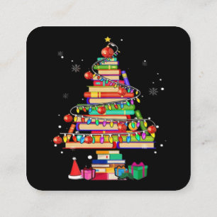 Kerstboom Bibliotheek Vierkante Visitekaartje