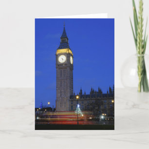 Kerstboom bij "Big Ben", Westminster, Londen, Vere Kaart