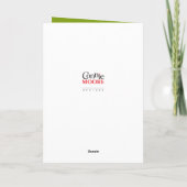 Kerstboom blanco Kaart (Achterkant)