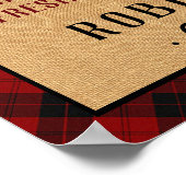 Kerstboom Boerderij Truck Red Pset Rustige Poster (Hoek)