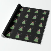 Kerstboom Bow kerstvakantie Cadeaupapier (Uitgerold)