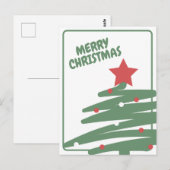 Kerstboom Briefkaart (Voorkant / Achterkant)