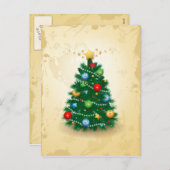 Kerstboom, briefkaart (Voorkant / Achterkant)
