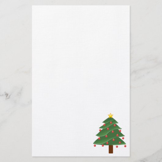 Kerstboom Briefpapier (Voorkant)