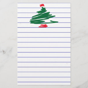 kerstboom briefpapier