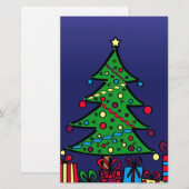 Kerstboom Briefpapier (Voorkant / Achterkant)