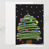kerstboom briefpapier (Voorkant / Achterkant)