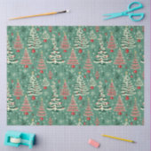 Kerstboom Broadcloth: Rood & Groen Kerstmis Tissuepapier (Craft)