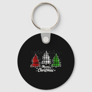 Kerstboom Buffalo Pset Red White Green Xmas Sleutelhanger