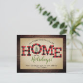 Kerstboom Buffalo Pset Rustic New THME Briefkaart (Staand voorkant)