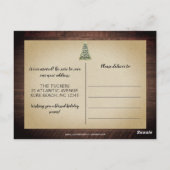 Kerstboom Buffalo Pset Rustic New THME Briefkaart (Achterkant)