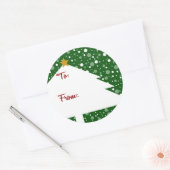 Kerstboom Cadeau Sticker (Envelop)
