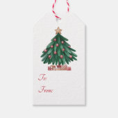 kerstboom cadeaulabel (Voorkant)
