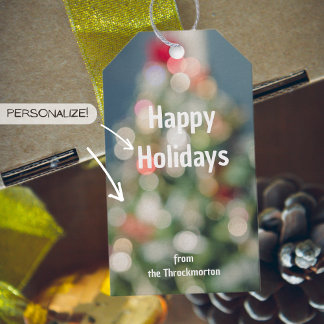 kerstboom cadeaulabel