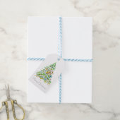 Kerstboom Cadeaulabel (Met Touw)