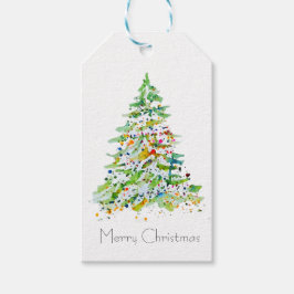 Kerstboom Cadeaulabel