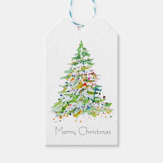 Kerstboom Cadeaulabel (Voorkant)