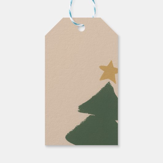 Kerstboom Cadeaulabel (Achterkant)