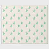 kerstboom cadeaupapier (Vlak)