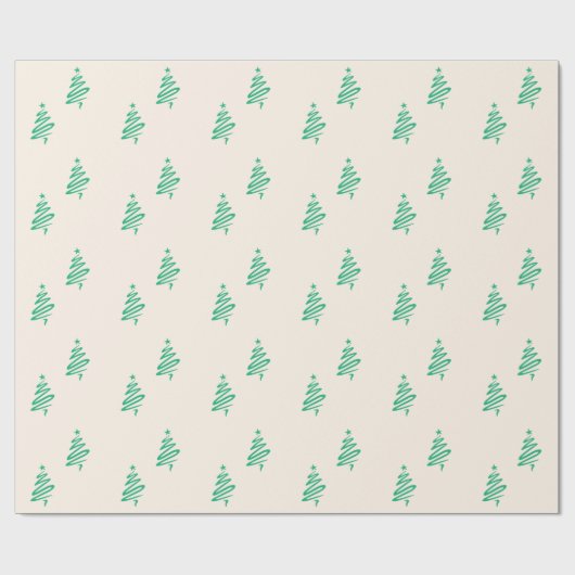 kerstboom cadeaupapier (Vlak)