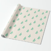 kerstboom cadeaupapier (Uitgerold)