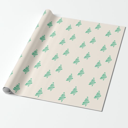 kerstboom cadeaupapier (Uitgerold)