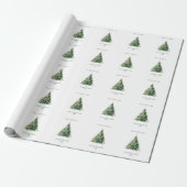 Kerstboom Cadeaupapier (Uitgerold)