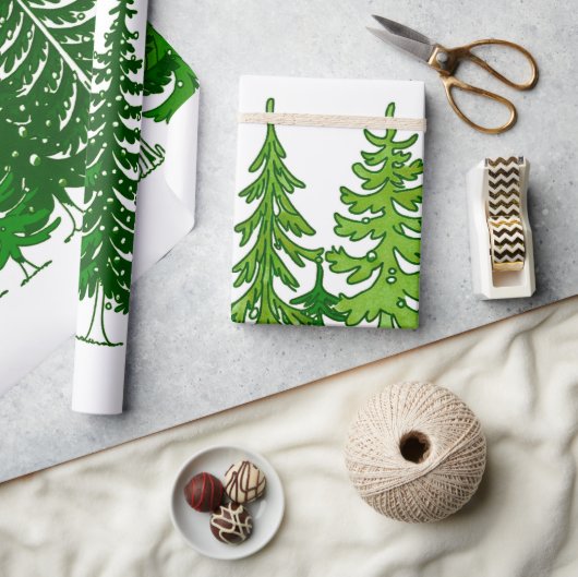 kerstboom cadeaupapier (Crafts)