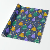 kerstboom cadeaupapier (Uitgerold)