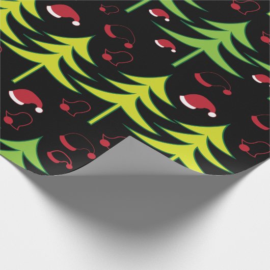 kerstboom cadeaupapier (Hoek)