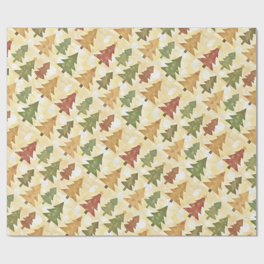 kerstboom cadeaupapier (Vlak)