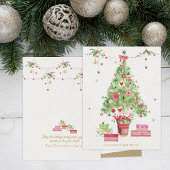 Kerstboom & Cadeaus Feestelijke Corporate Holiday Briefkaart