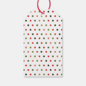 Kerstboom Cadeaus Retro Modern Cadeaulabel (Achterkant)