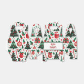 Kerstboom, cadeaus, suikerriet bedankdoosjes (Uitgevouwen)