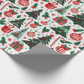 Kerstboom, cadeaus, suikerriet cadeaupapier (Hoek)