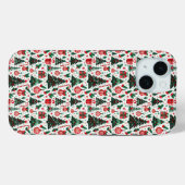 Kerstboom, cadeaus, suikerriet Case-Mate iPhone case (Achterkant (horizontaal))