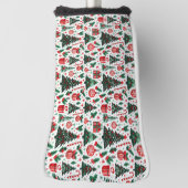 Kerstboom, cadeaus, suikerriet golfheadcover (Draai 90)