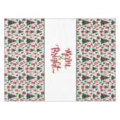 Kerstboom, cadeaus, suikerriet tafelkleed (Voorkant (Horizontaal))