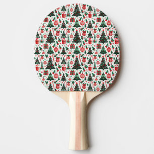 Kerstboom, cadeaus, suikerriet tafeltennisbatje