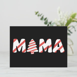 Kerstboom Cake Overeenkomstige Familie Feest Mama Feestdagenkaart