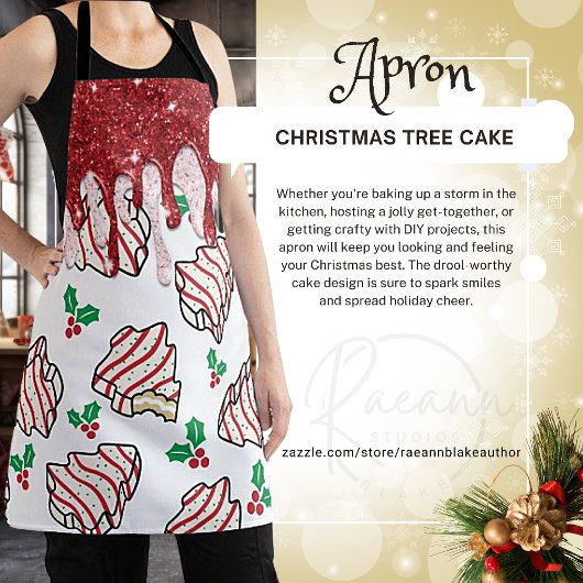 Kerstboom Cake Schort