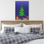 Kerstboom Canvas Afdruk (Insitu (Slaapkamer))