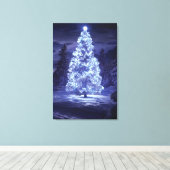 kerstboom canvas afdruk (Insitu (Houten vloer))