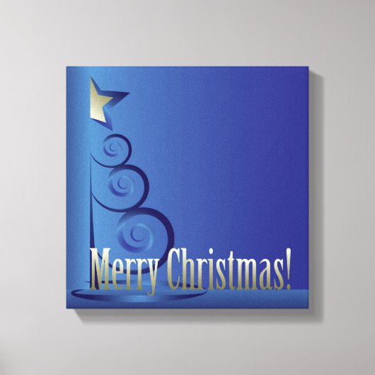 kerstboom canvas afdruk (Voorkant)