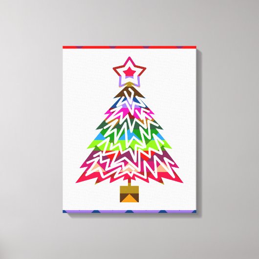 kerstboom canvas afdruk (Voorkant)