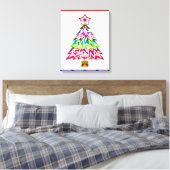 kerstboom canvas afdruk (Insitu (Slaapkamer))
