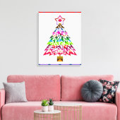 kerstboom canvas afdruk (Insitu (Woonkamer))