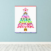 kerstboom canvas afdruk (Insitu (Houten vloer))